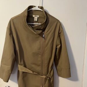 Vertigo Paris olive green belted trench coat